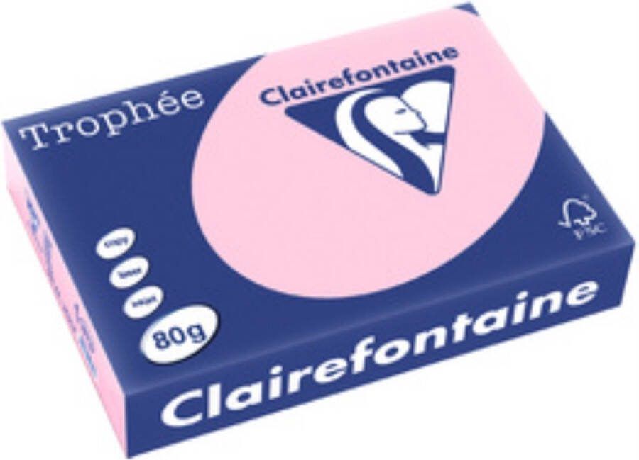 Trophee Kopieerpapier A4 80gr caribien blauw 500vel Pak a 500 vel 5 stuks