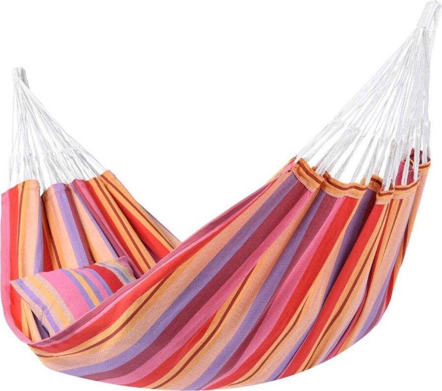 Tropilex Hangmat Tweepersoons 'Trinidad' Tunja (Veelkleurig) Bijpasende opbergtas 180 KG 1% For The Planet