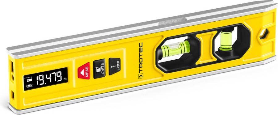 Trotec Laserwaterpas BD1L Horizontale laserafstandsmeter Continue meetmodus Magnetische houder Laserafstandsmeting van 0 20 m tot 20 m