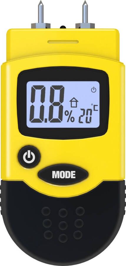 Trotec Vochtmeter BM12 hout- en bouwvocht staalmeetstift vervangbaar °C of °F