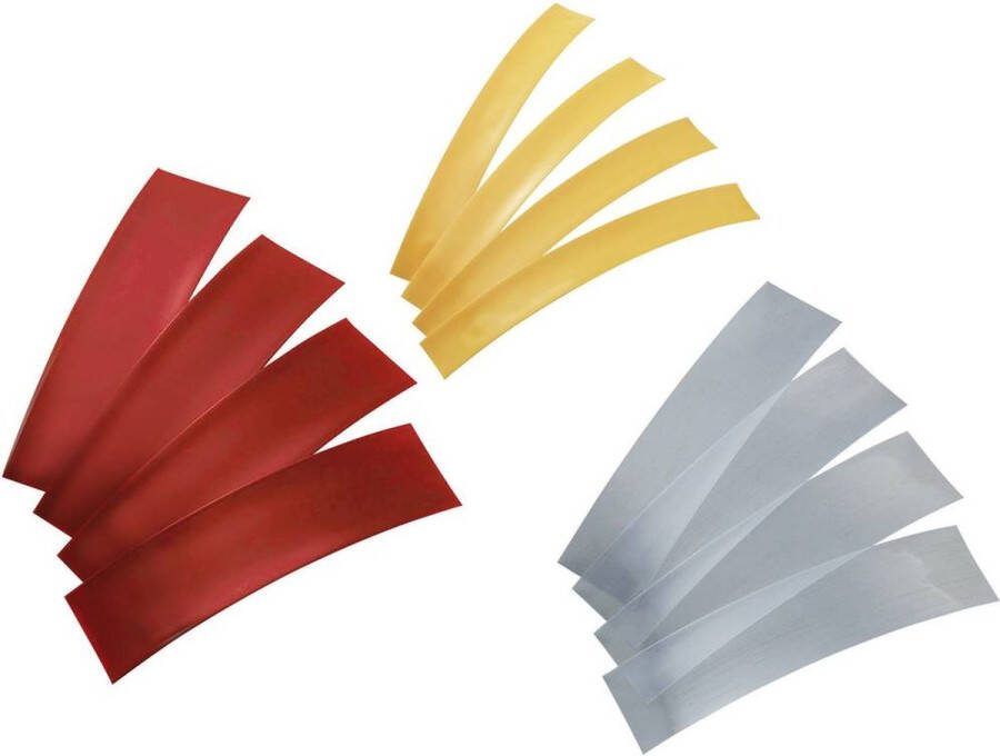 Tru Components 1570851 Accukrimpkous zonder lijm Rood Transparant Geel Krimpverhouding: 2:1 30 onderdelen