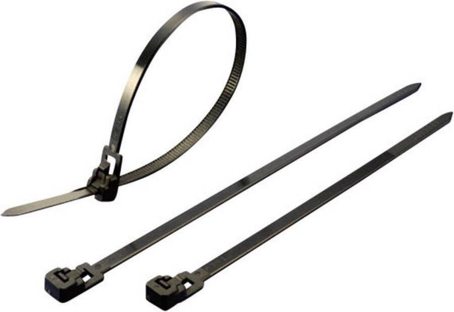 Tru Components 1592878 TC-HV250S203 Kabelbinder 250 mm 4.50 mm Natuur Hersluitbaar 100 stuk(s)