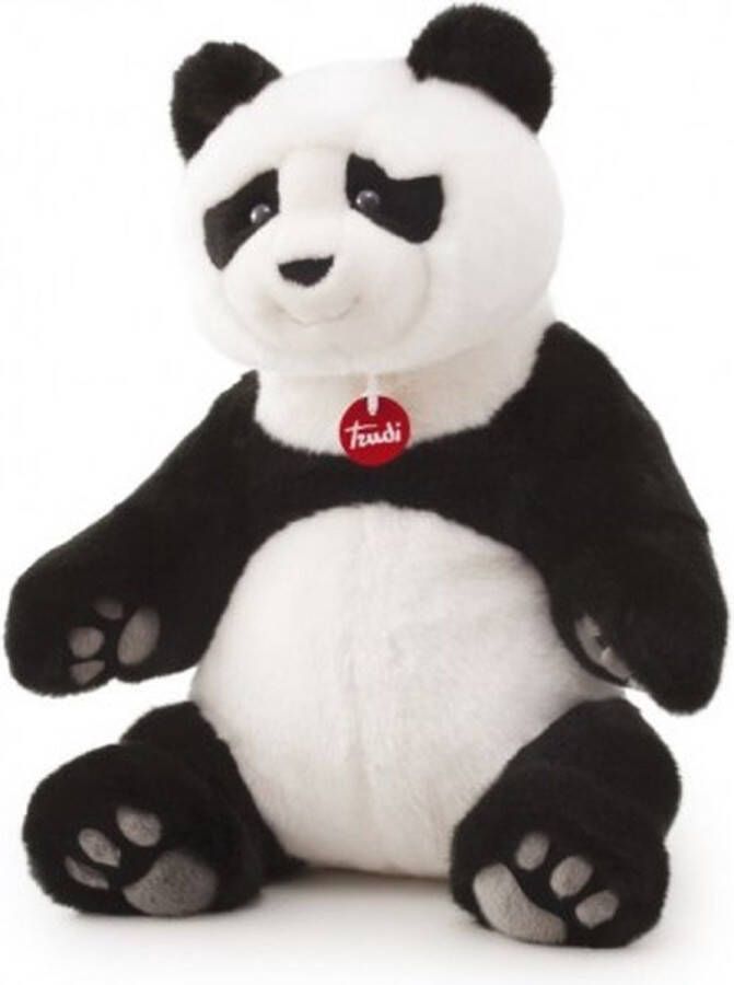 Trudi Classic Panda Kevin (L-26517) Pluche knuffel Ca. 38 cm (Maat L) Geschikt voor jongens en meisjes Zwart Wit