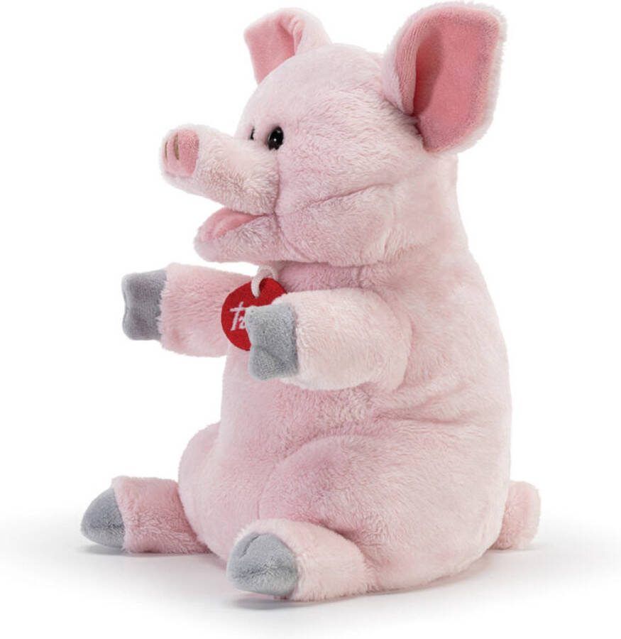 Trudi Puppets Handpop Varken 26 cm Hoge kwaliteit pluche knuffel Knuffeldier voor jongens en meisjes Roze 16 5x26x16 cm maat S