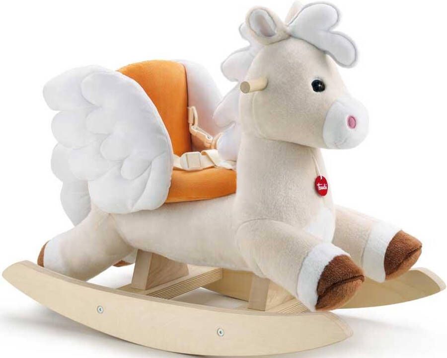 Trudi Hobbelpaard Pegasus 58 cm (maat jumbo) Pluche Geschikt voor jongens en meisjes Vanaf 9 maanden Crème