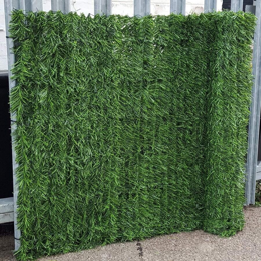 True Products True s Evergreen Kunstmatige Conifer Hedge Plastic Privacy Screening Tuinhek 1m Hoog x 3m Lang Groen