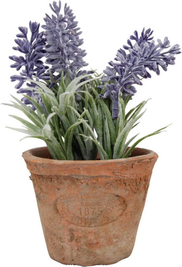True to Nature Esschert Design Kunstplant Lavendel in pot AH009