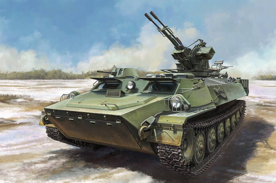 Trumpeter 1:35 09618 MT-LB with zu-23-2 Plastic Modelbouwpakket