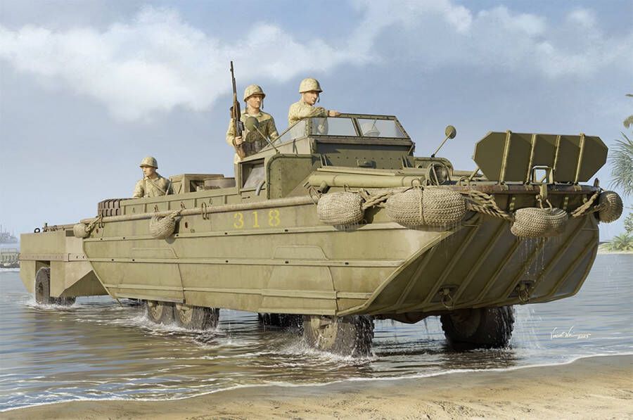 Trumpeter 1:35 I Love Kit 63539 GMC DUKW-353 with WTCT-6 Trailer Plastic Modelbouwpakket