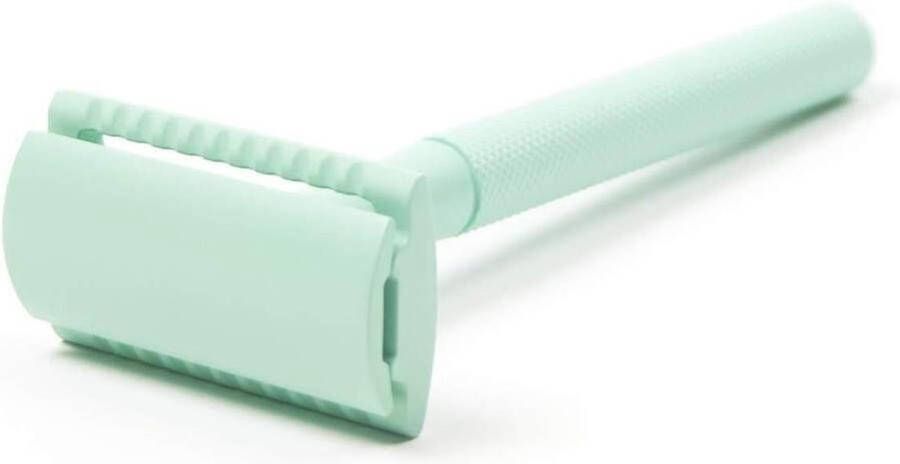 Trus. Safety Razor Mint inclusief 5 scheermesjes voor vrouwen unisex Double Edge Single Blade Zero Waste Duurzaam Scheren