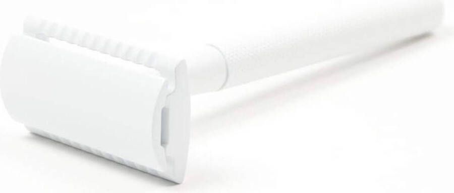 Trus. Safety Razor Wit inclusief 5 scheermesjes Wit voor vrouwen dames Double Edge Single Blade Zero Waste Duurzaam Scheren