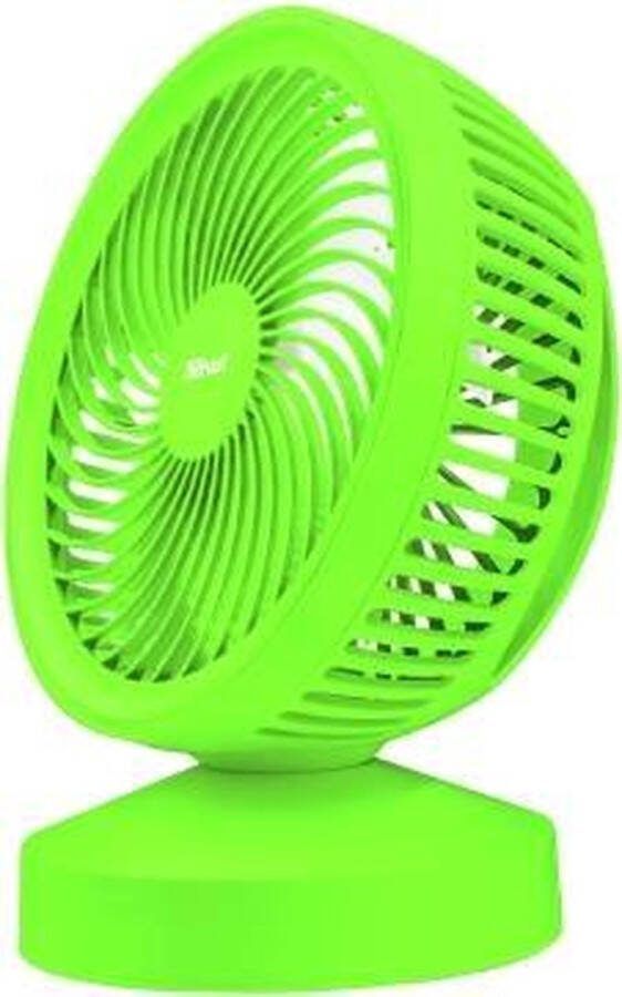 Trust Ventu USB Ventilator Groen Met powerbank 4400 mAh Voor op het strand op vankantie