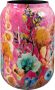 TS Collection Bloempot hoog Fiesta fuchsia 21x24 Metaal & Epoxy Exclusieve woonitems voor binnen Handgemaakt Unieke print Designed by Lammie - Thumbnail 1