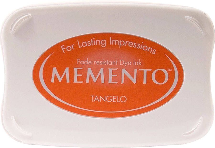 Tsukineko ME-200 Memento stempelinkt stempelkussen groot Inkpad Tangelo oranje