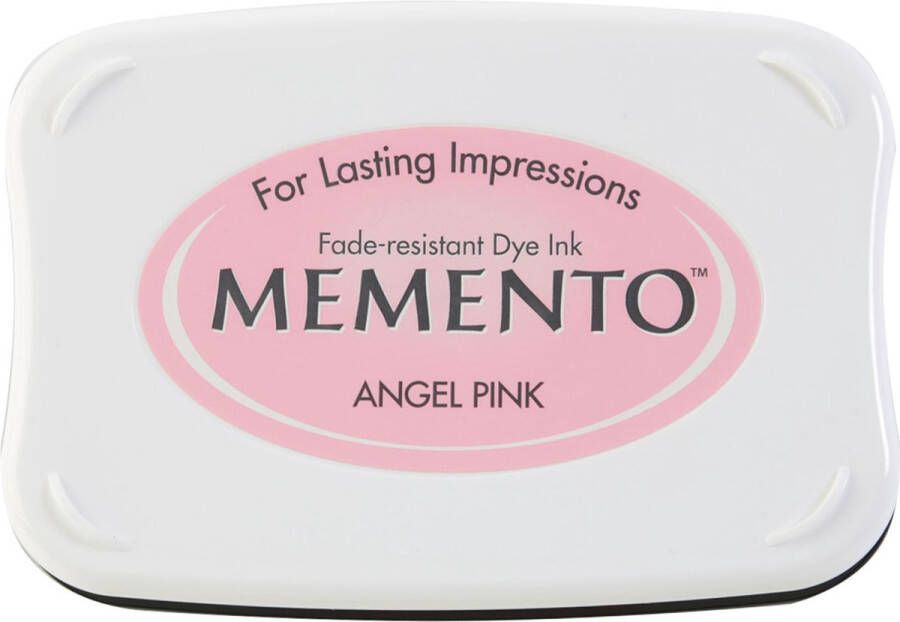 Tsukineko ME-404 Memento inkt licht rose roze groot stempelkussen angel pink sneldrogend
