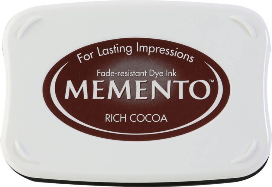 Tsukineko ME-800 Memento stempelinkt stempelkussen groot Rich Cocoa bruin