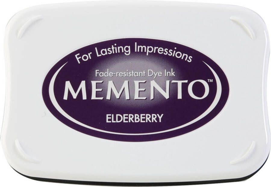 Tsukineko Memento inkt elderberry paars aubergine stempelkussen groot inktkussen sneldrogend
