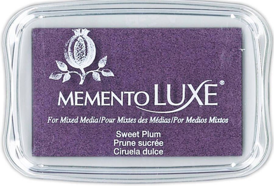 Tsukineko Memento Luxe stempelkussen 9x6cm sweet plum
