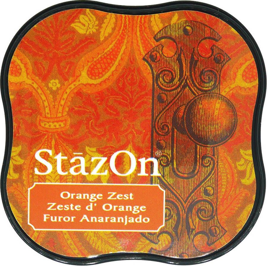 Tsukineko Stempelkussen midi orange zest Stazon