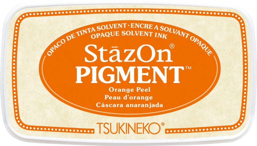 Tsukineko • StazOn pigment ink pad orange peel stempelkussen oranje inkt