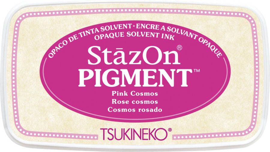 Tsukineko • StazOn pigment ink pad pink cosmos roze stempelkussen inkt
