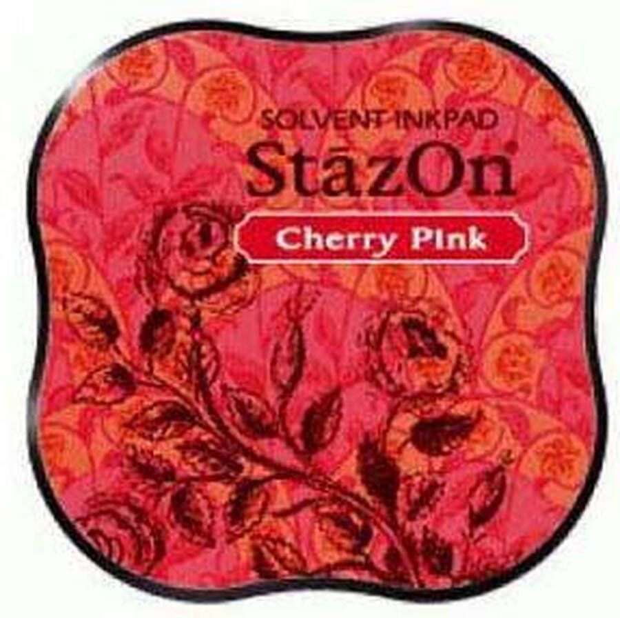 Tsukineko Stazon sneldrogend stempelkussen midi Cherry Pink