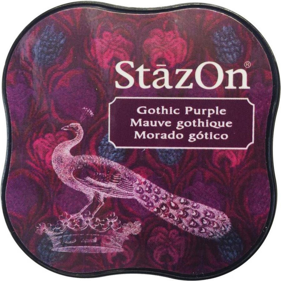 Tsukineko Stazon sneldrogend stempelkussen midi Ghotic Purple
