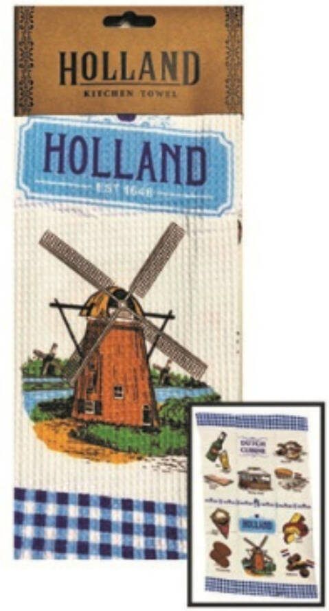 TTDGifts Keukendoek molen Delftsblauw