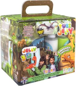 Tuban Tubi Jelly Set With 6 Colors And Small Aquarium – Dinosaurs