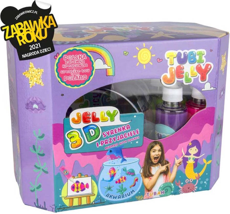 Tuban Tubi Jelly Set With 8 Colors And Big Aquarium – Mermaid