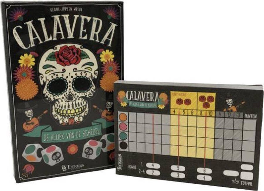 Tucker's Fun Factory Calavera dobbelspel plus Calavera scoreblok
