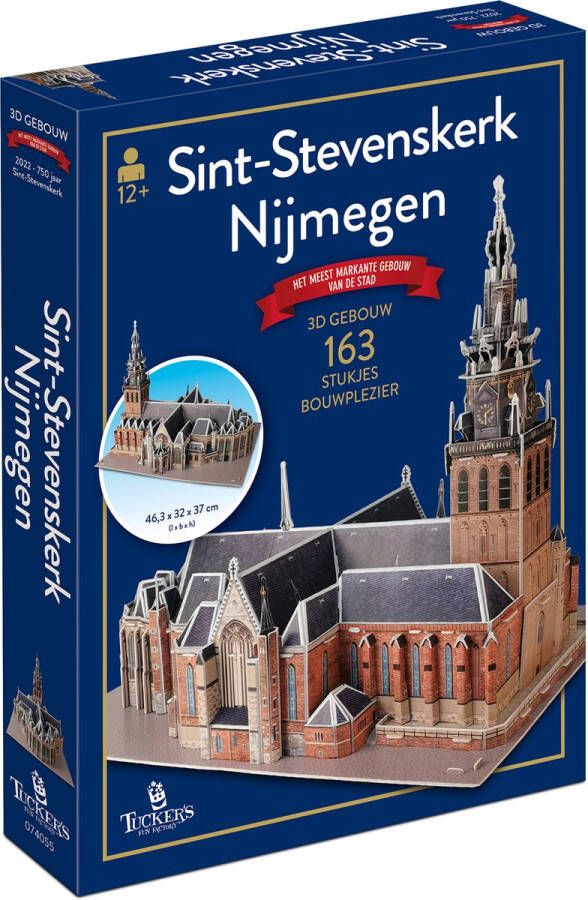 Tucker's Fun Factory Puzzel 3D puzzel Gebouw Sint-Stevenskerk Nijmegen 163 stukjes