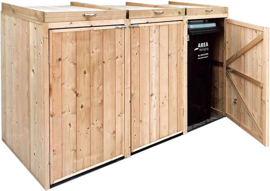 Tuindeco Containerberging Triple 3 containers 215 cm breed