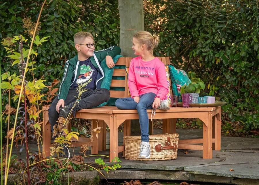 Tuindeco VKT Tuinbank Hardhouten boombank Binnen- buitendiameter: 69 185 cm Zithoogte 46 cm