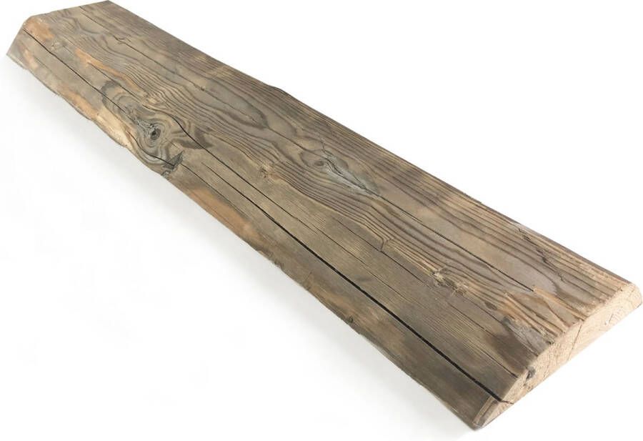 Tuinexpress.nl Halfronde Barnwood balk 100 x 24 cm Boomstam plank Houten plank muur