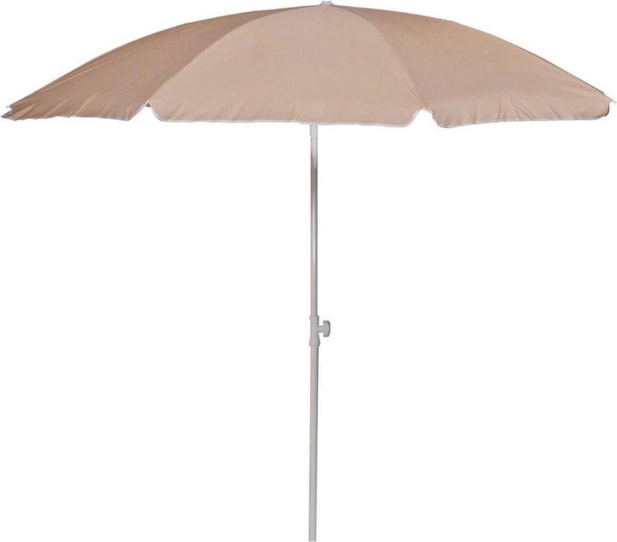 Tuinexpress.nl Strandparasol ecru 200 cm Strandparasol met knikarm Kleine parasol Kinder parasol