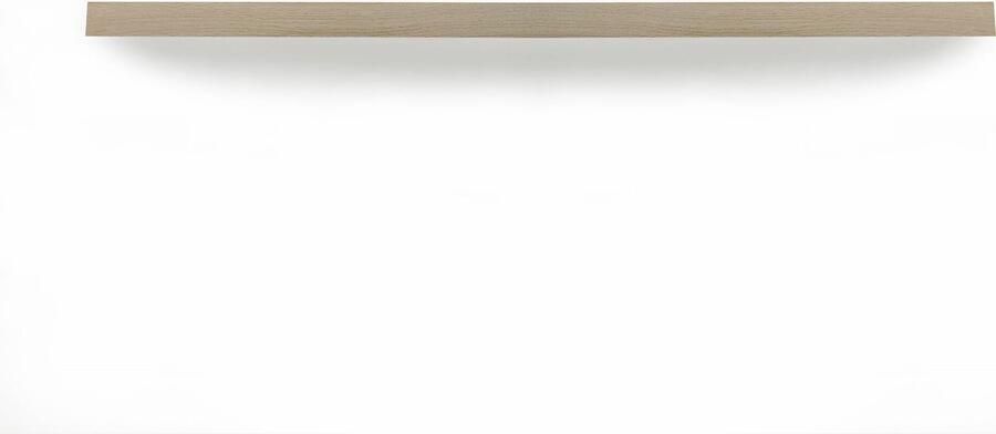 Tuinexpress.nl Zwevende wandplank 120 x 30 cm eiken recht Wandplank hout Fotoplank Boomstam plank Muurplank zwevend