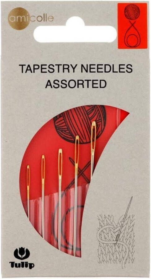 Tulip Borduurnaalden stompe punt assortiment dun 5st