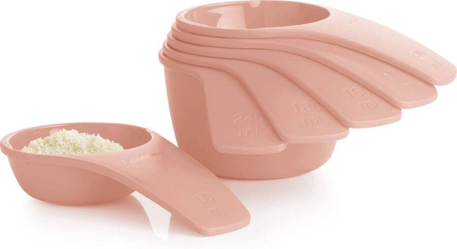 Tupperware 6 maatschepjes roze