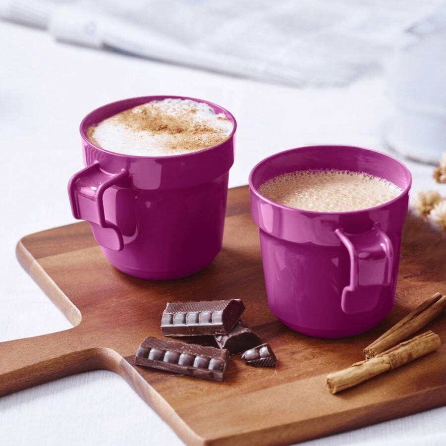 Tupperware Aloha Mok set van 2