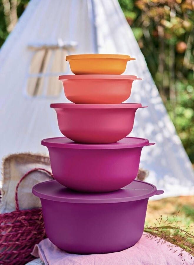 Tupperware Aloha set 5 delig