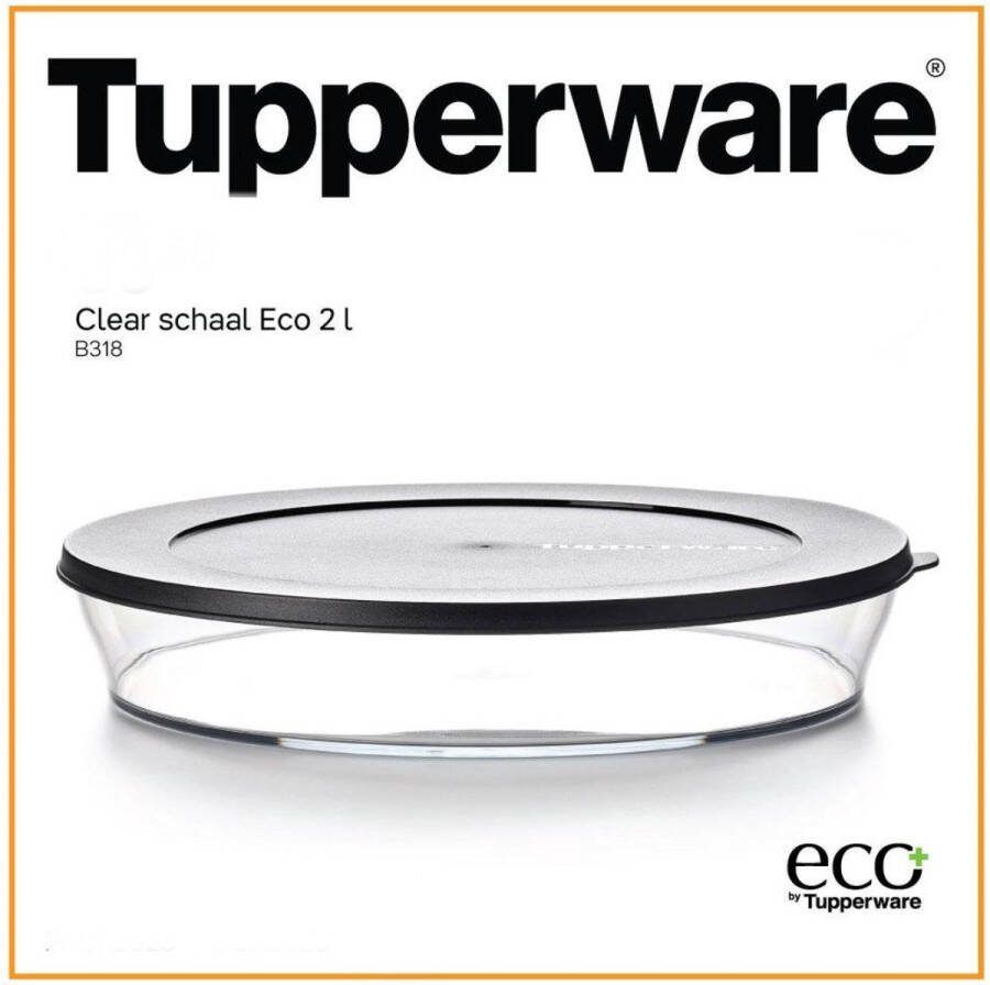 Tupperware clear schaal eco 2L