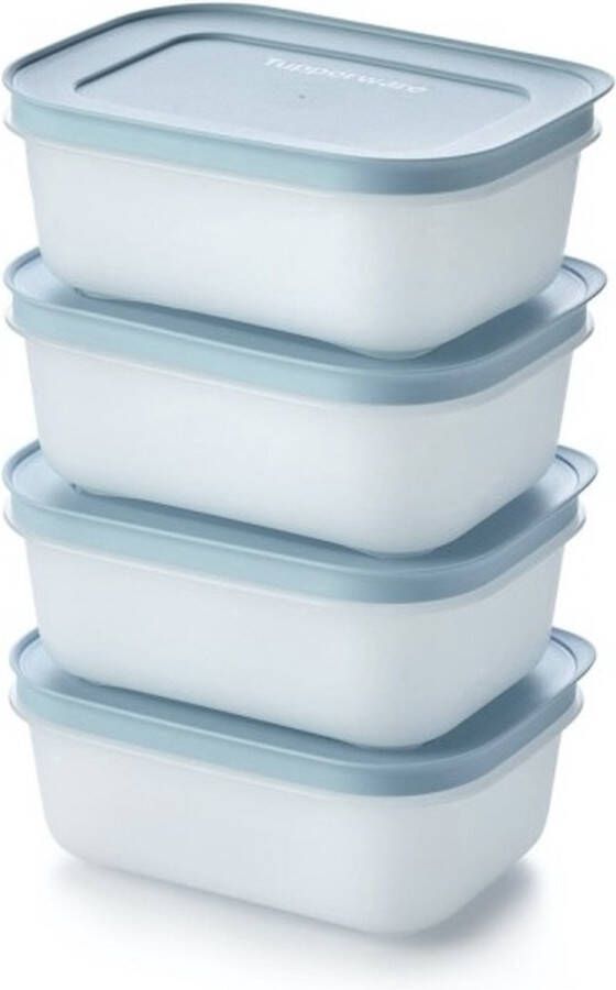 Tupperware diepvries igloo dozen 4 stuks (nieuwe kleur)