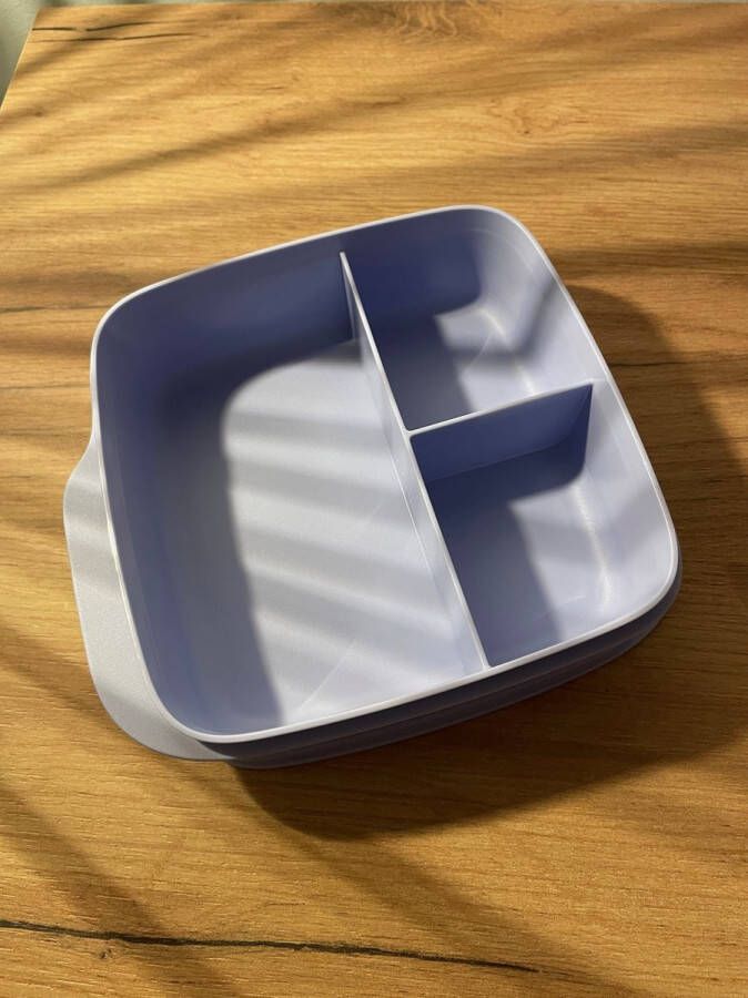 Tupperware drievaksdoosje nieuwe kleur lila