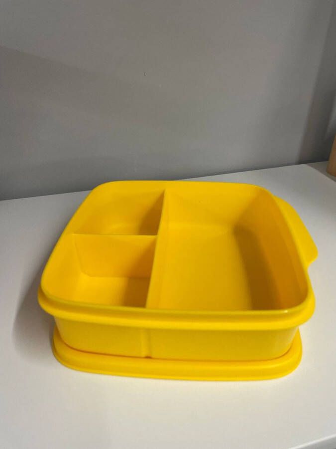 Tupperware drievaksdoosje snackdoos nieuwe kleur