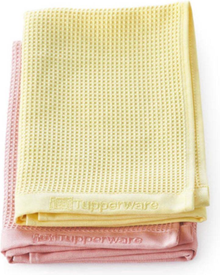 Tupperware Eco Glasdoek (set van 2) glazendoek ruitendoek