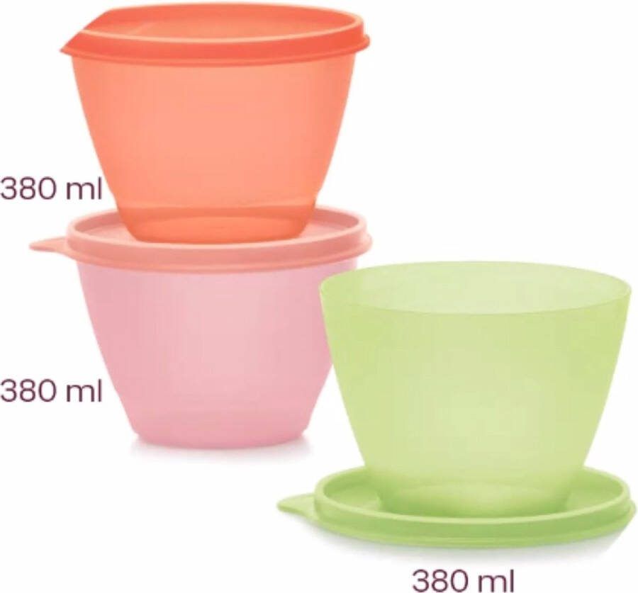 Tupperware koelkast kommen set