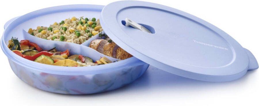 Tupperware crystalwave magnetronbord vakjes (nieuwe kleur)