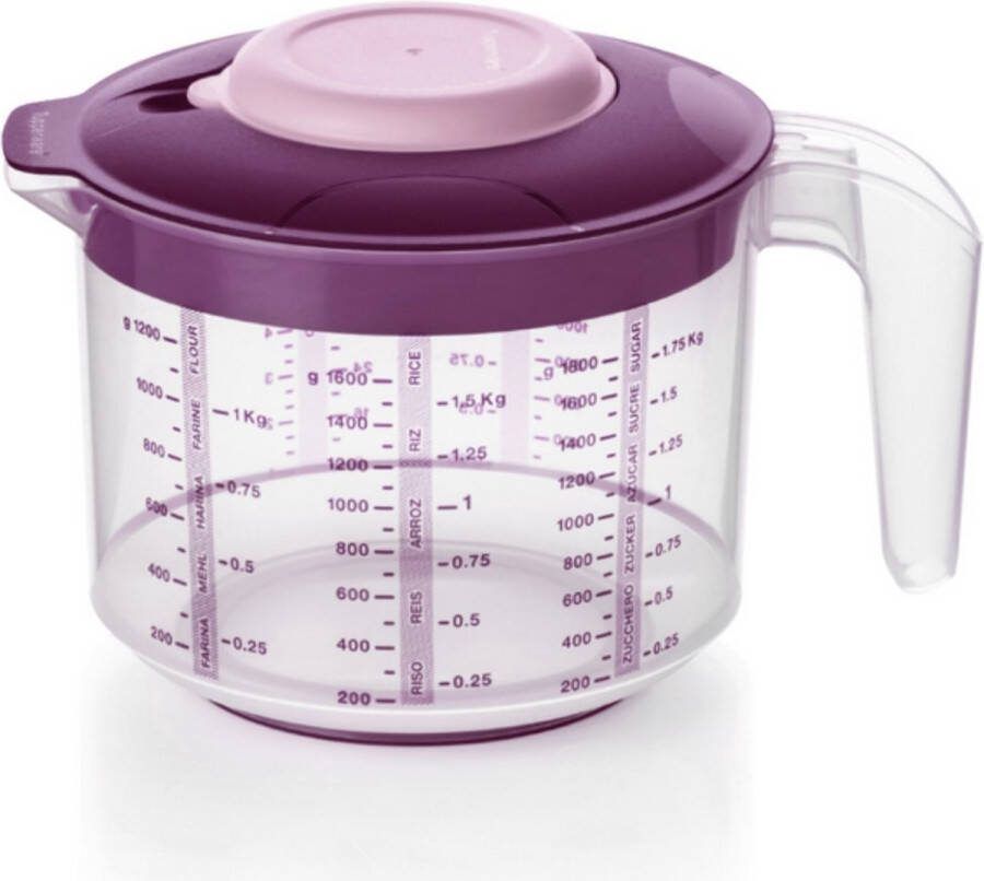 Tupperware Mixerkom (mix en Meet) 2 liter nieuwe kleur MET GRATIS SPATEL!!