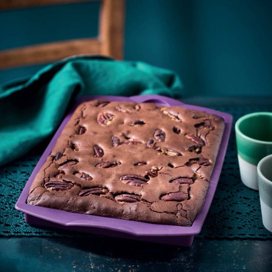 Tupperware multiflex rechthoekig (brownie) — Silicone bakvorm